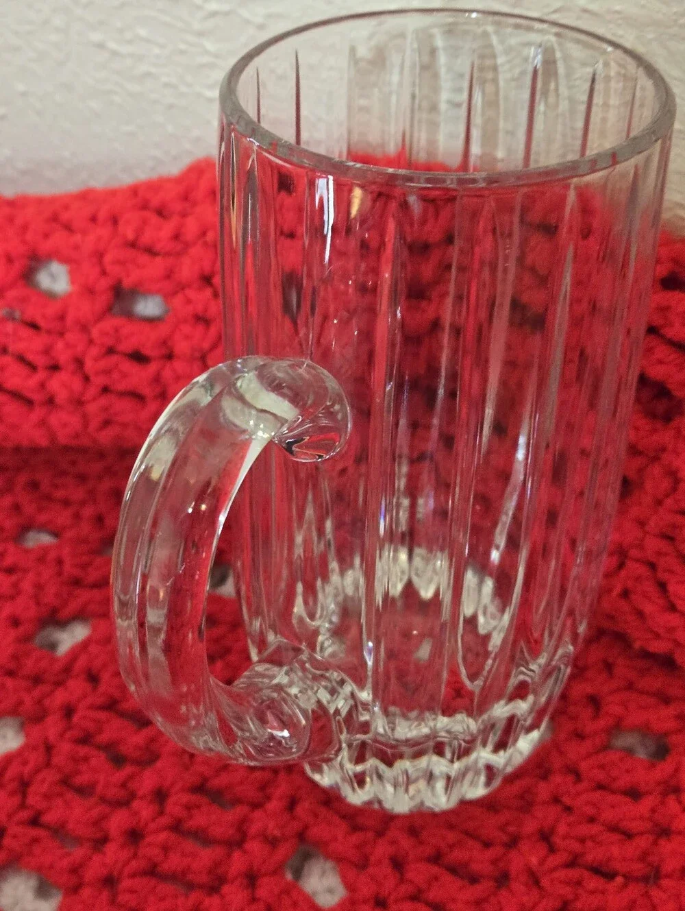 Mikasa Park Lane Heavy Crystal GLASS Beer Stein ONE, 7.5